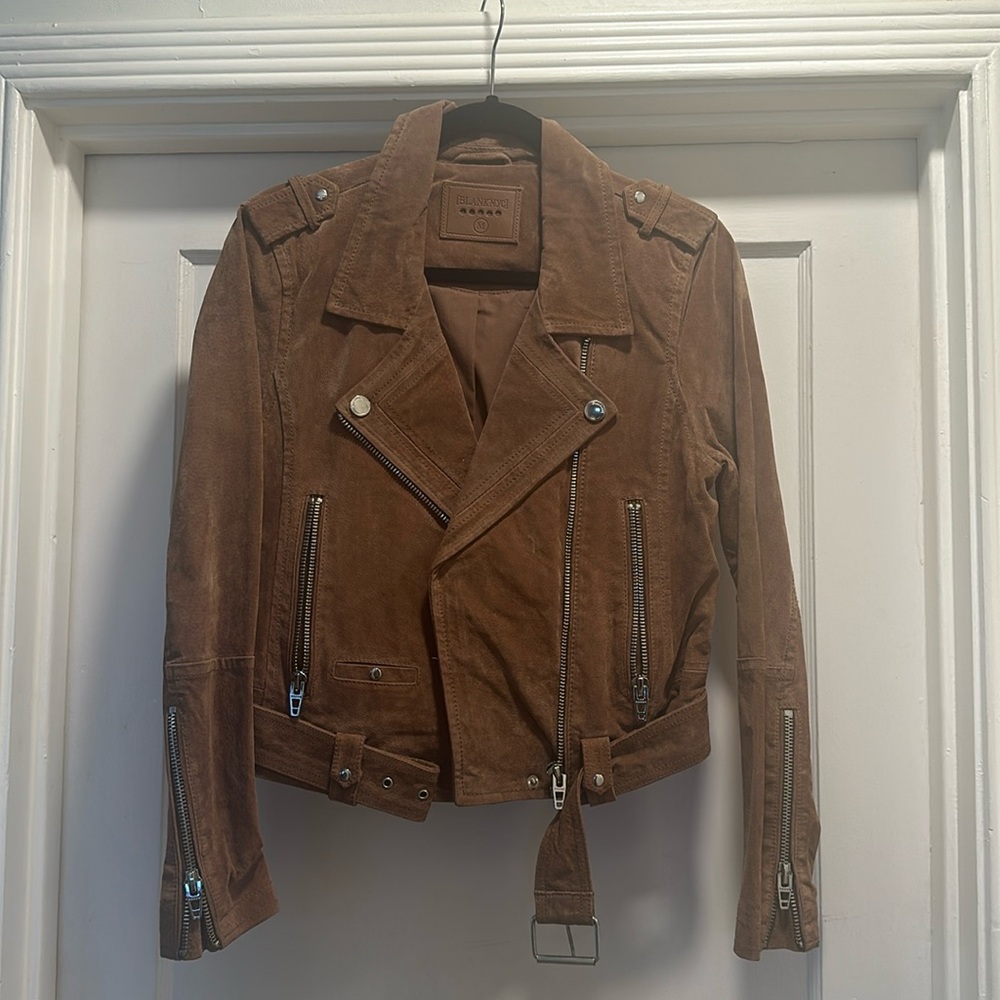 Medium Blank NYC suede jacket in brown (coffee bean) - Picture 3 of 4